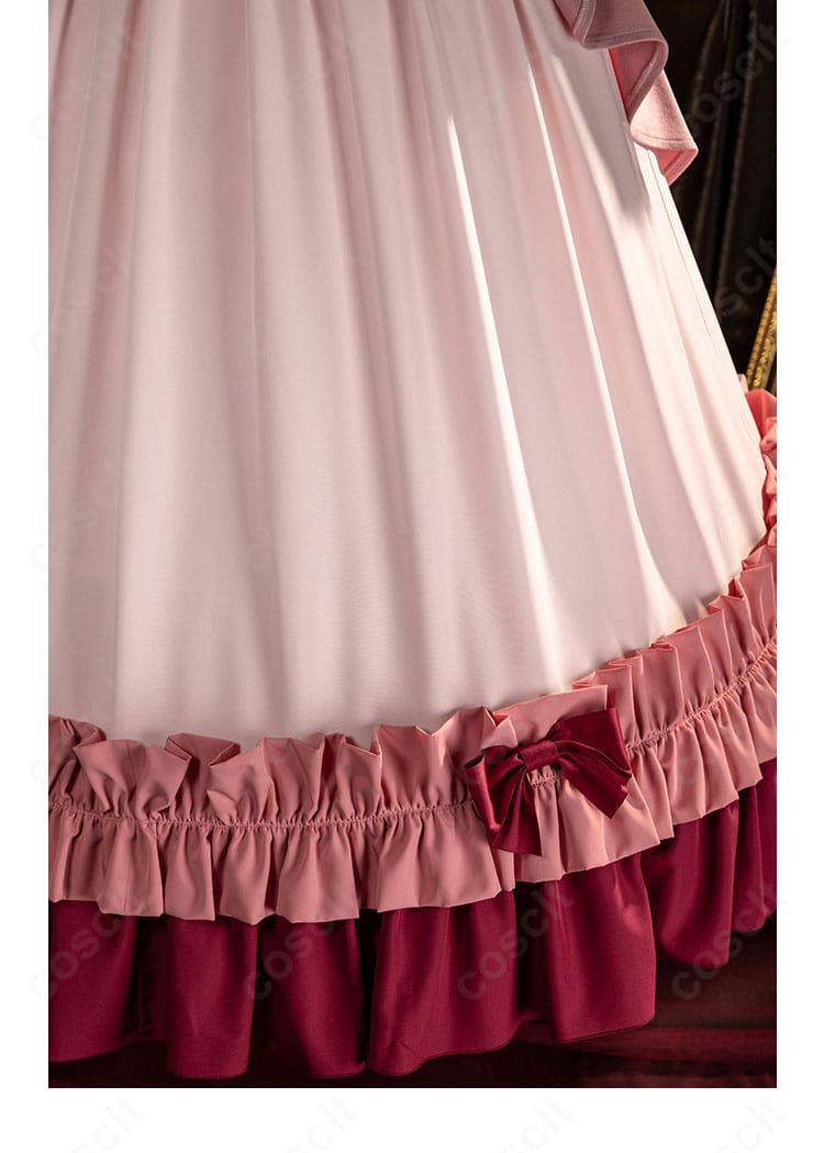 ヴィクトリカ・ド・ブロワ衣装 スカート裾の装飾。波打つ裾線と刺繍が撮影映え