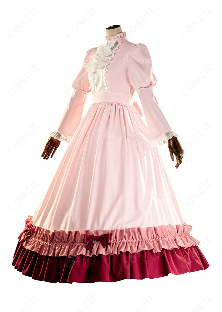 ヴィクトリカ・ド・ブロワ衣装 スカート装飾の近接。裾の刺繍が華やかに映える仕上がり