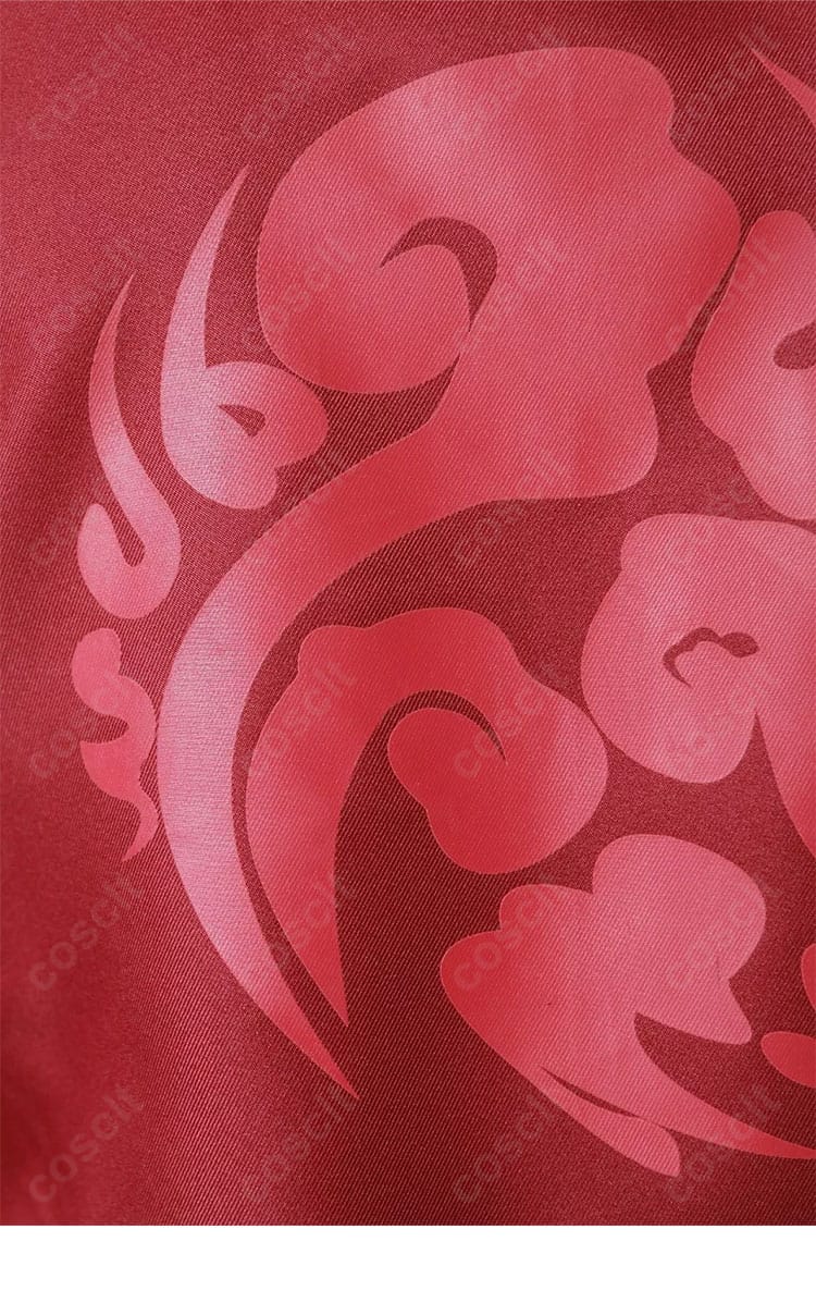 我愛羅 コスプレ衣装 背面装飾パターン。特徴的なモチーフの再現度を示す拡大写真。