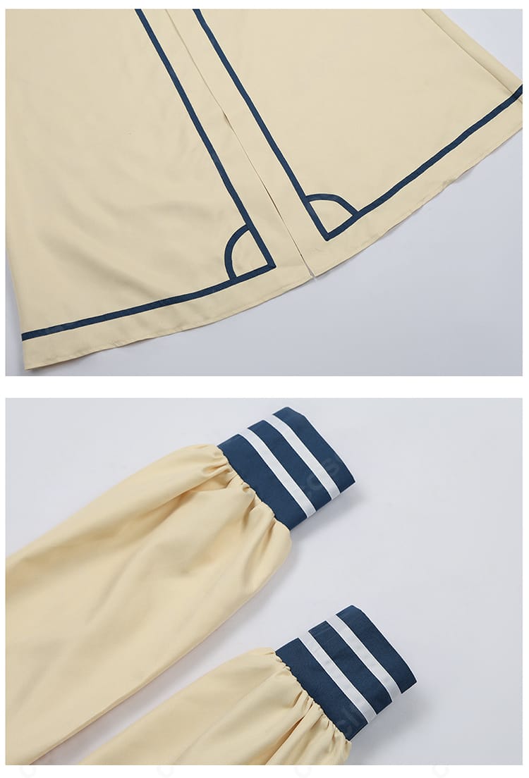 門襟と袖口装飾のディテールを拡大表示した画像(黒執事 シエル 衣装)