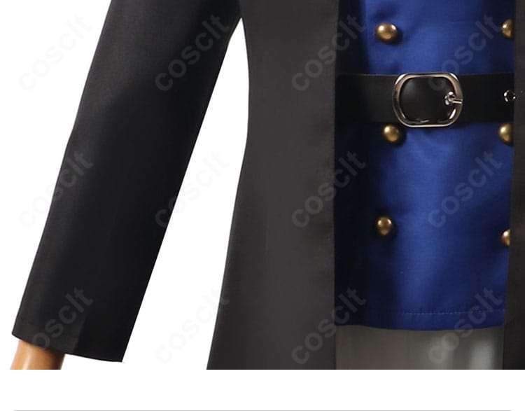 ONE PIECE サボのコスプレ衣装 袖口ディテール。袖口の形状とステッチワークの近接写真。