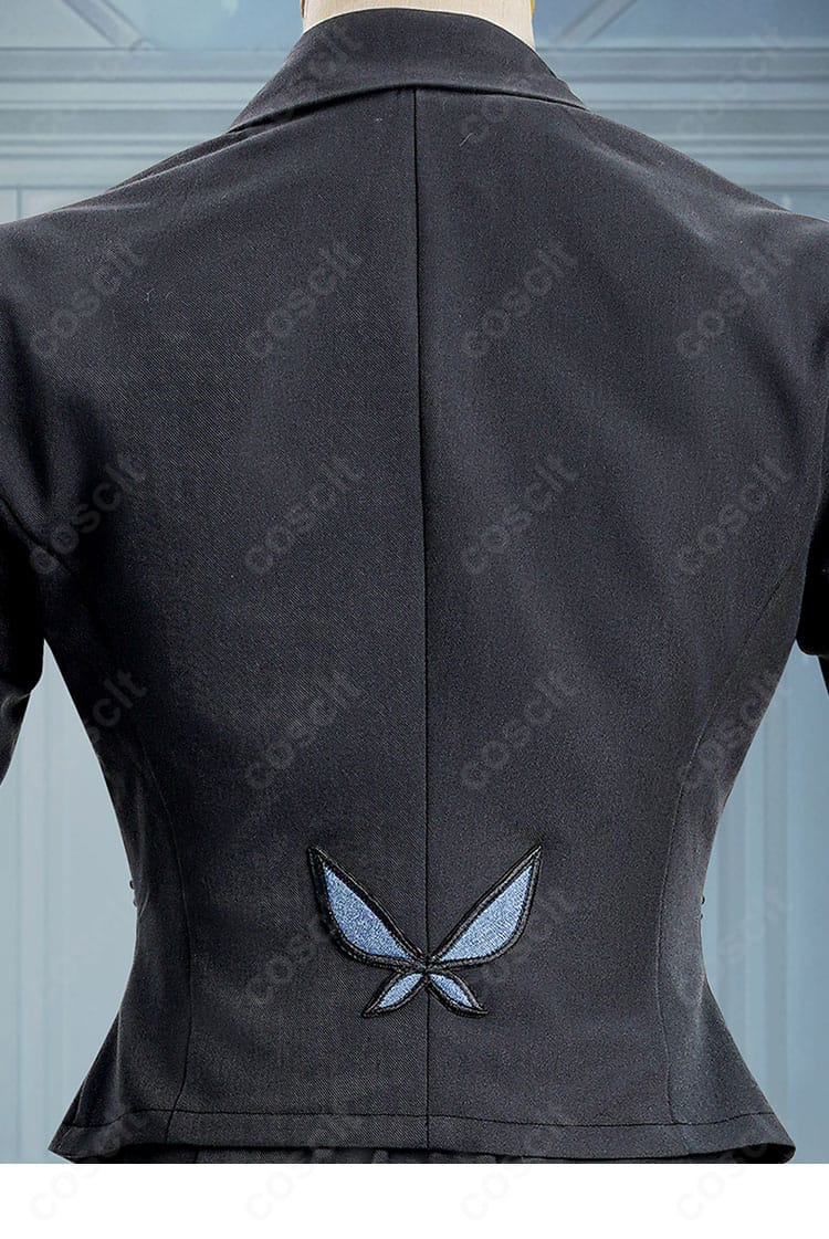 Identity V 昆虫学者 メリー・プリニウス フェリス 背面装飾のクローズアップ。留め具とドレープの質感が分かる。