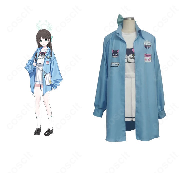 ブルーアーカイブ 栗村アイリ シュガーラッシュ衣装の正面全身。高再現のレイヤードとアクセが映えるデザイン。