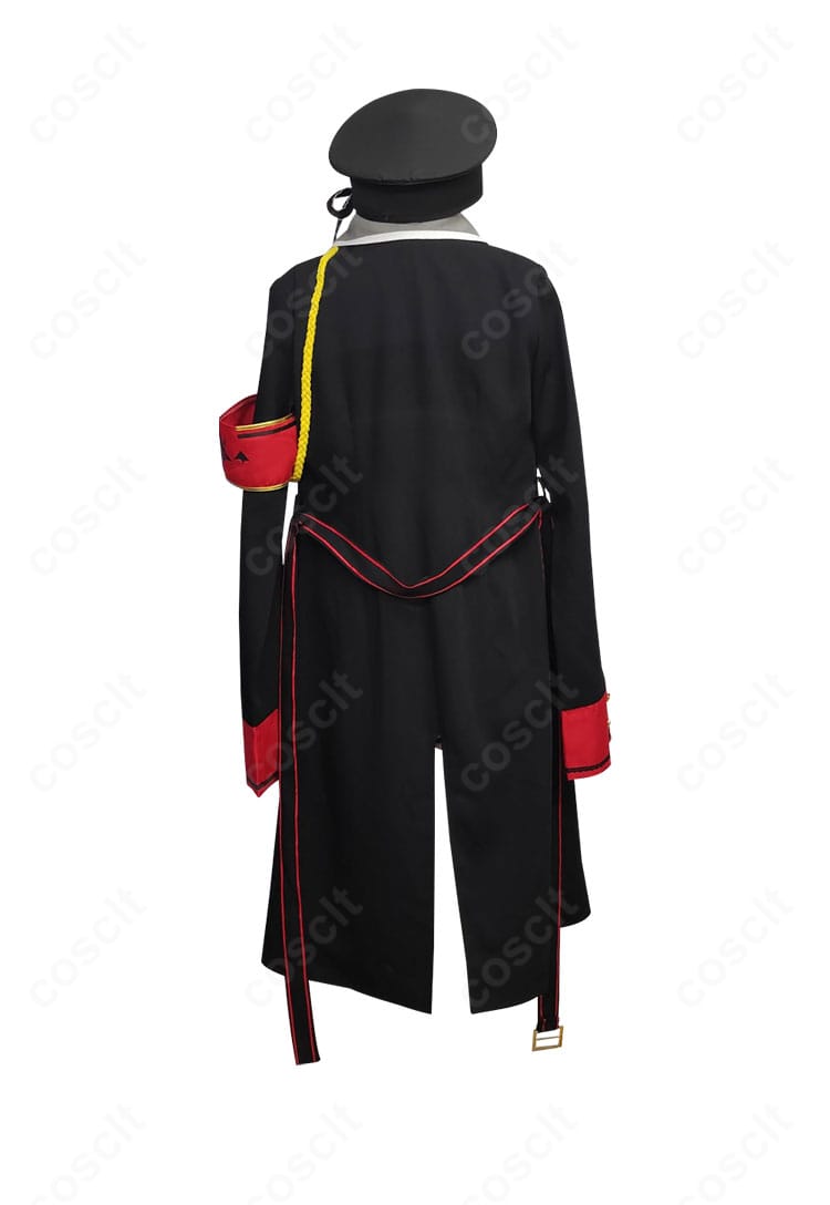 丹花イブキ コスプレ衣装の背面。背中の切り替えとヨーク、裾のドレープ感まで再現した仕上がり