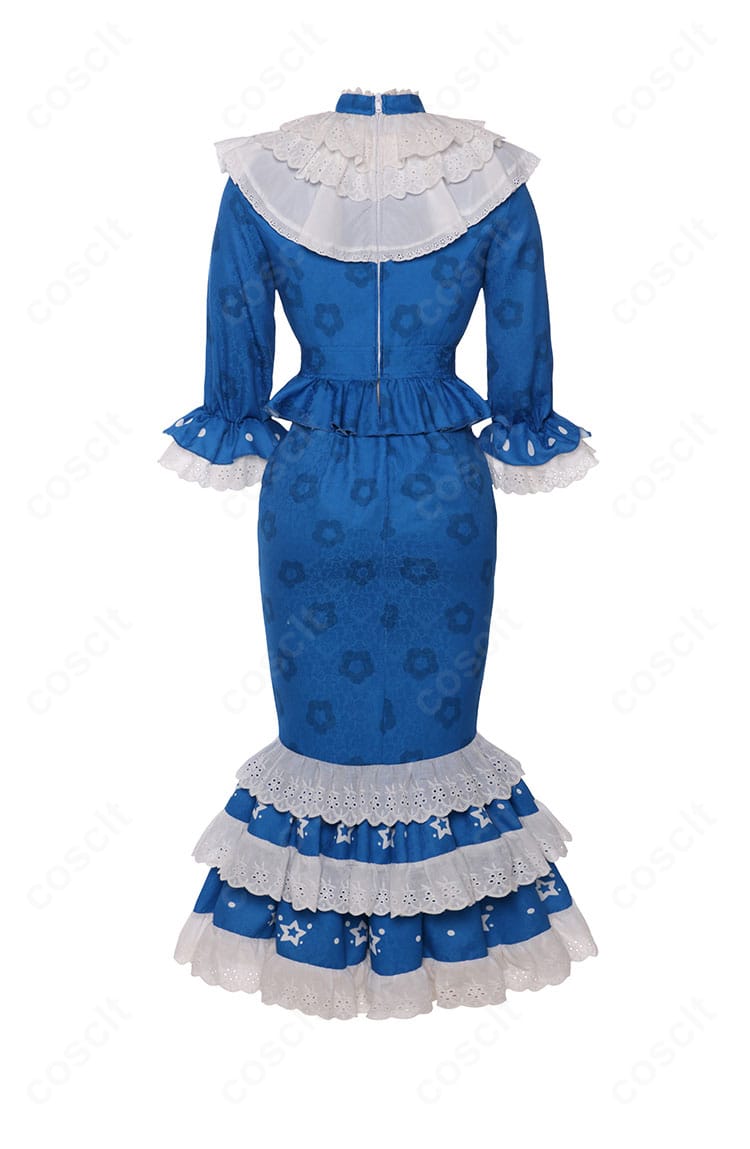 IdentityV 第五人格 彫刻師 ガラテア コスプレ衣装の背面全体図。披肩と背面ラインの再現