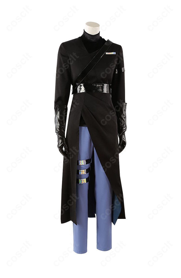 ALIEN STAGE イヴァン 衣装の側面シルエット。シャープなラインとラペルの角度が分かる角度。