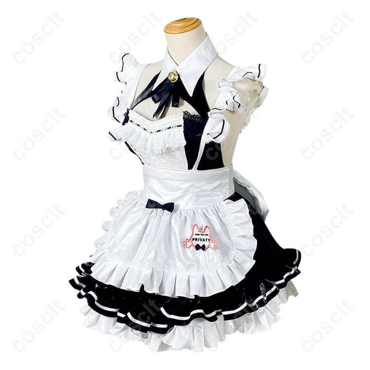 勝利の女神：NIKKE プリバティ／アンカインド・メイド 高再現で着やすい猫耳メイド衣装セット - 2枚目の画像