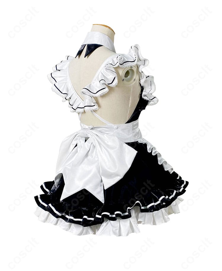 アンカインド・メイドの側背部。背面リボンとエプロン帯の立体感、猫耳とのバランスが分かる角度