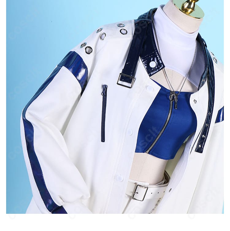 小豆沢こはね すべて受け止めて ライブ衣装の装飾ディテール。刺繍・装飾パーツの質感と配置を確認できるクローズアップ