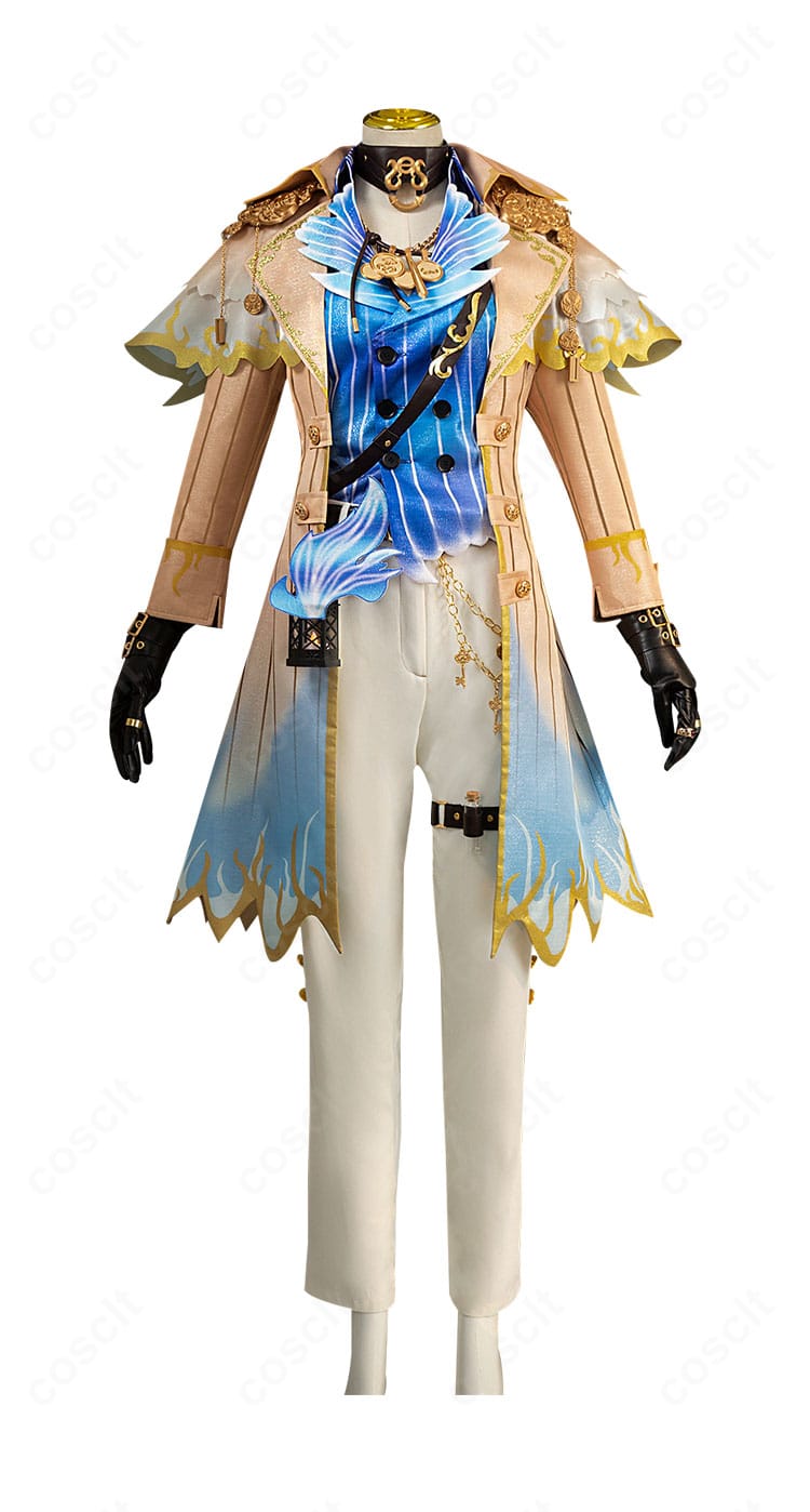 IdentityV 第五人格 傭兵（ナワーブ・サベダー）驚異の部屋コスチューム正面全身。コートと装飾の配置が分かる