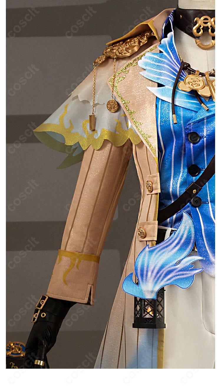 傭兵（ナワーブ・サベダー）肩・袖の装飾ディテール。エッジの立った意匠を近距離で確認