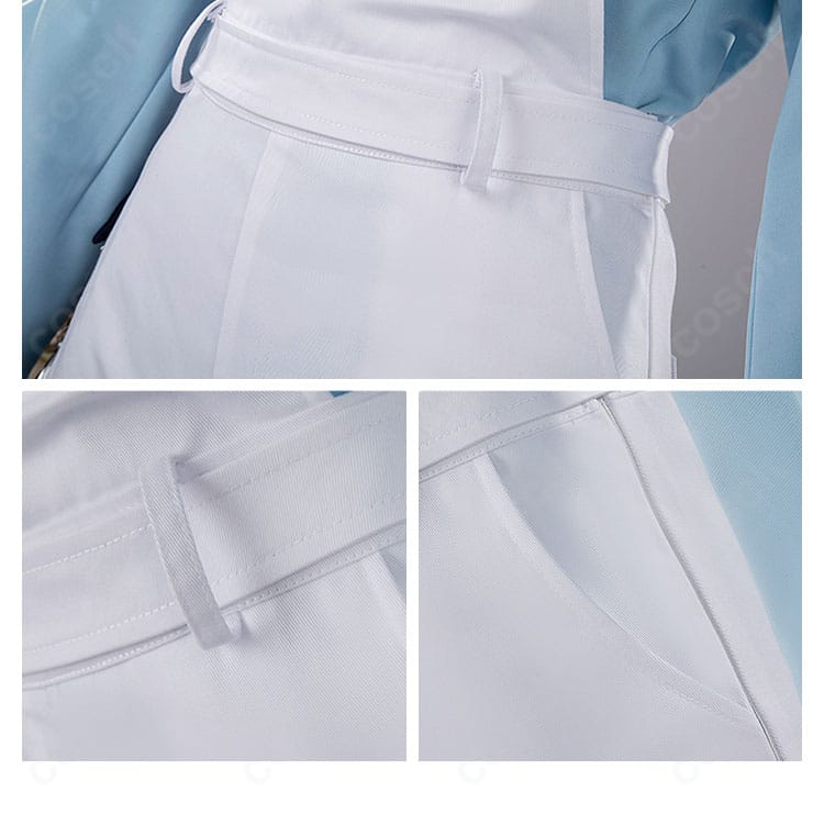 パンツとベルトの装飾ディテール。腰周りのアクセントとシルエット調整の要点がわかる画像。