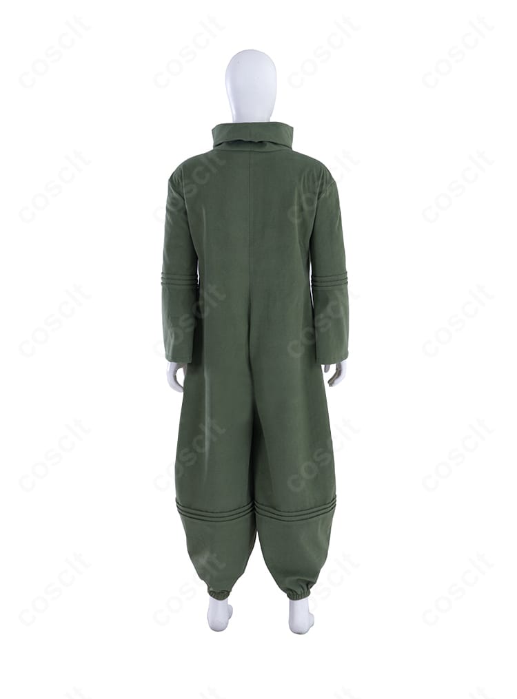 アローン衣装の背面ディテール。背部装飾の質感と着心地に配慮した当て布の構成。