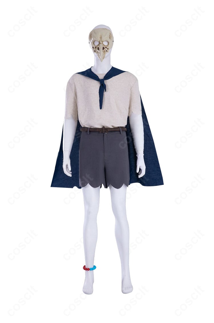 商品の正面図。リトルナイトメア3 ローのトップス・パンツ・マントのシルエットと落ち着いた色味を確認できる