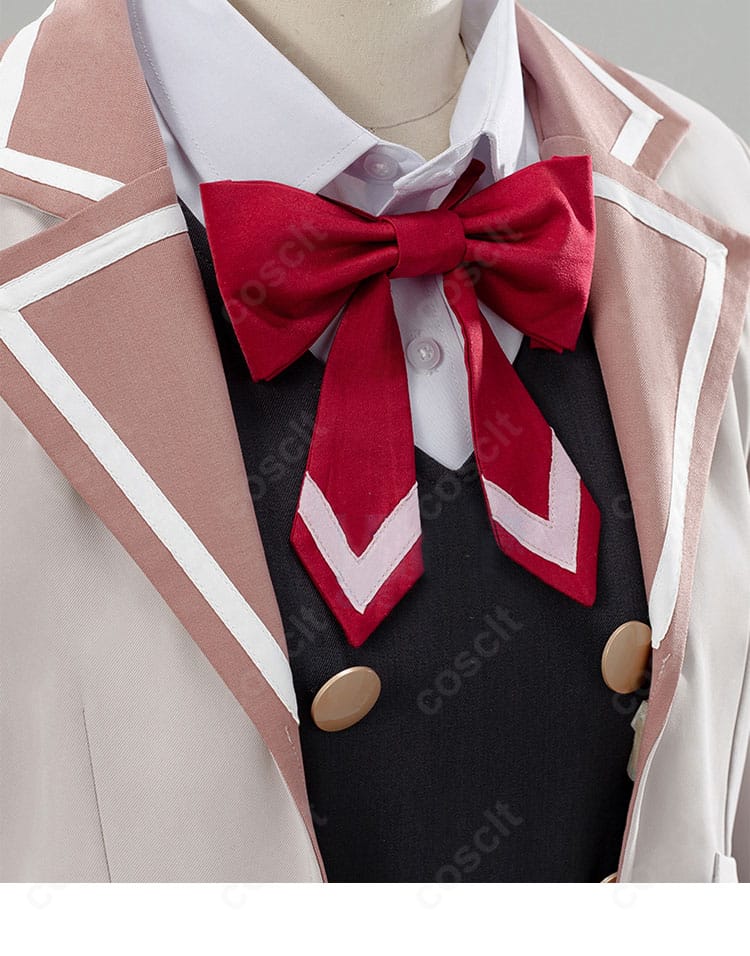 蝶ネクタイ(リボン)のディテール画像。結び目のボリュームと発色が均一で、顔周りを上品に見せるポイント。