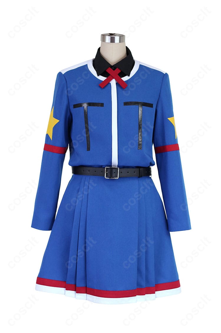 花嵐エリ コスプレ衣装の正面全身。コート・リボン・スカートのバランスが分かる商品写真