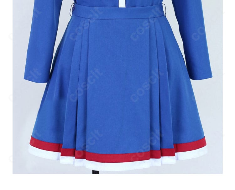 花嵐エリ コスプレ衣装 スカート装飾のディテール。裾のラインと生地のハリ感を強調