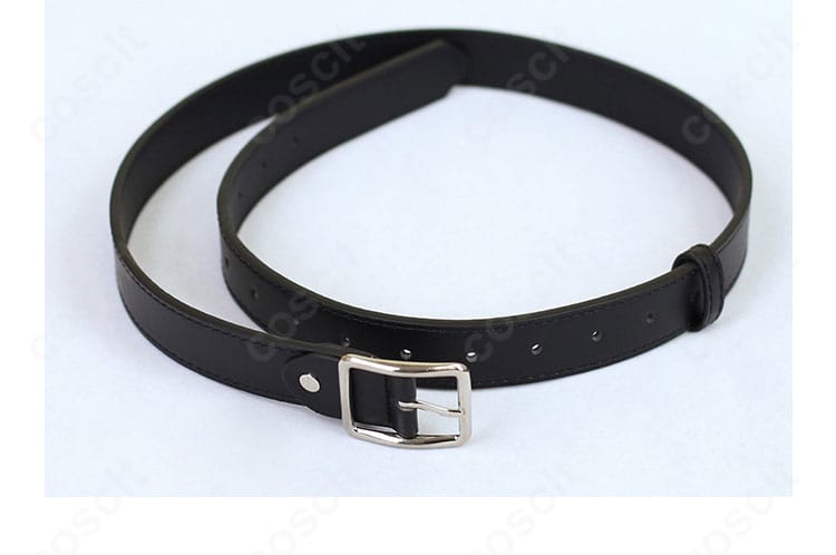 花嵐エリ コスプレ衣装 ウエストベルトの質感とバックル形状のクローズアップ