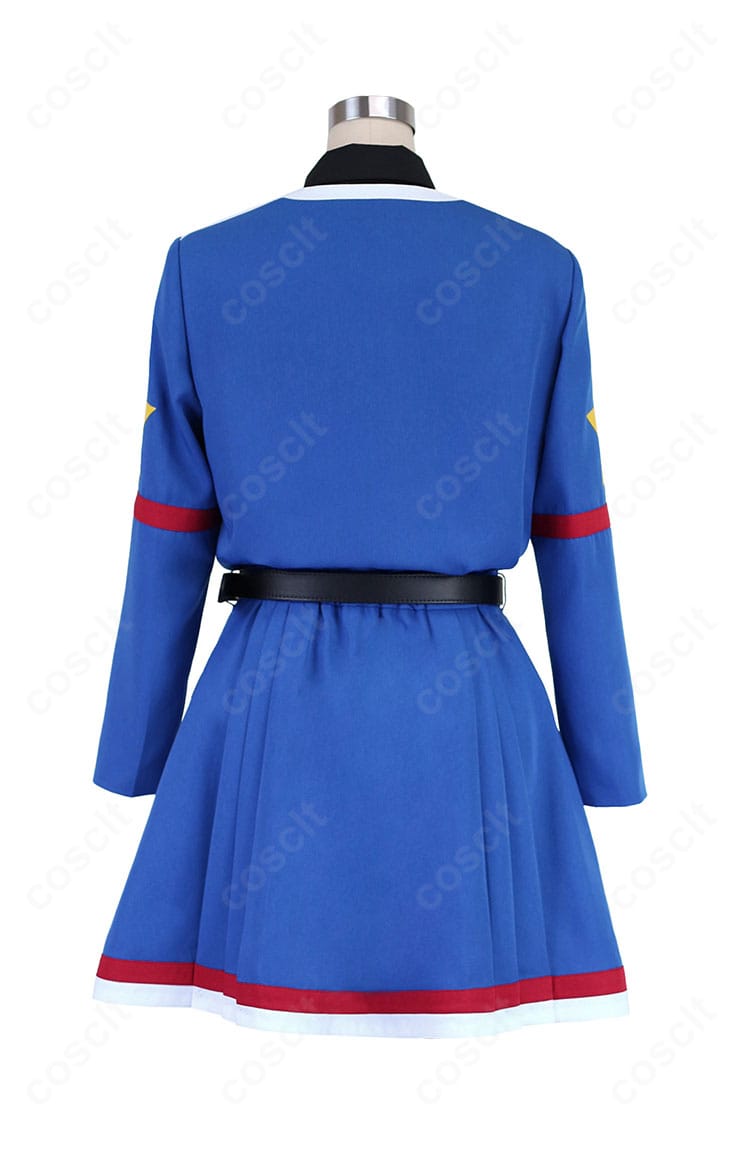 花嵐エリ コスプレ衣装の背面。ウエストラインとコートのシルエットが分かる詳細画像