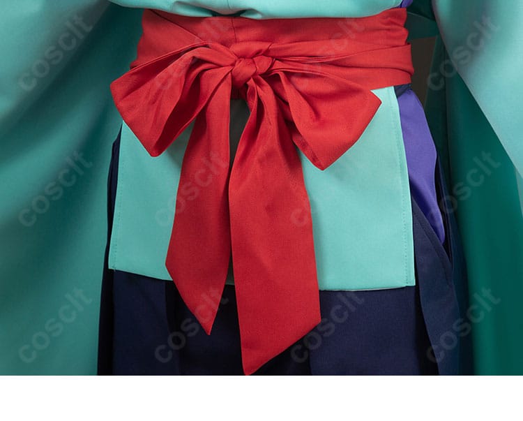 腰封(帯)装飾の近接画像。表面の質感と固定位置の安定感を確認できます。