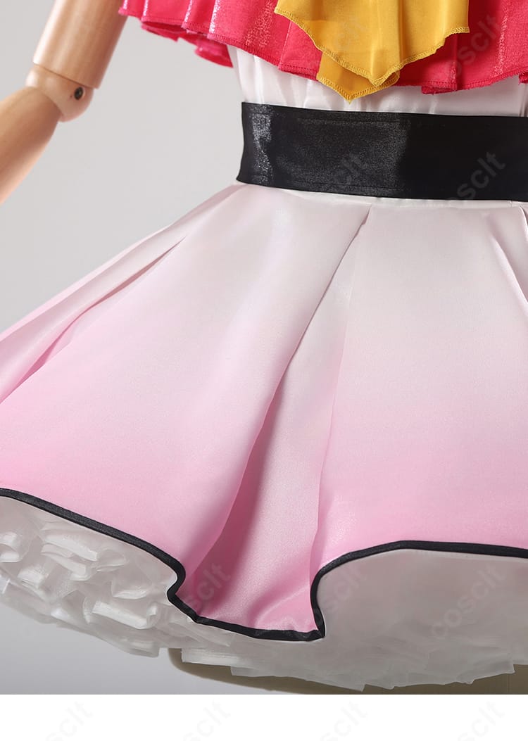 サイズ表:星野アイ コスプレ衣装の寸法対応表。XS〜XLの各部位採寸を見やすくまとめたガイド。