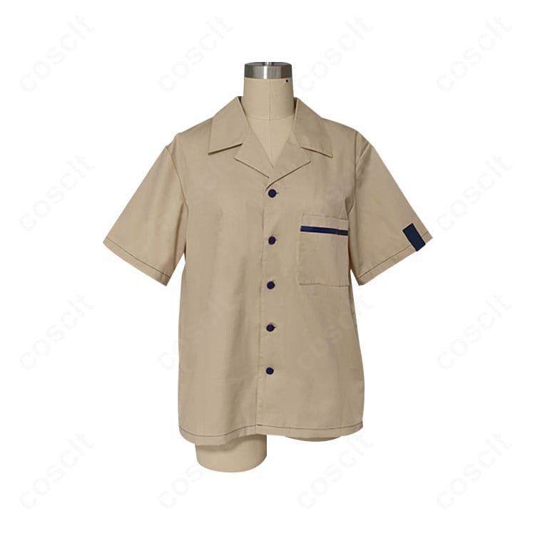 遊木真 私服(春~夏)コスプレ衣装のフロント全体像。薄手で通気性の良い素材感とシンプルでおしゃれな印象が伝わる画像。