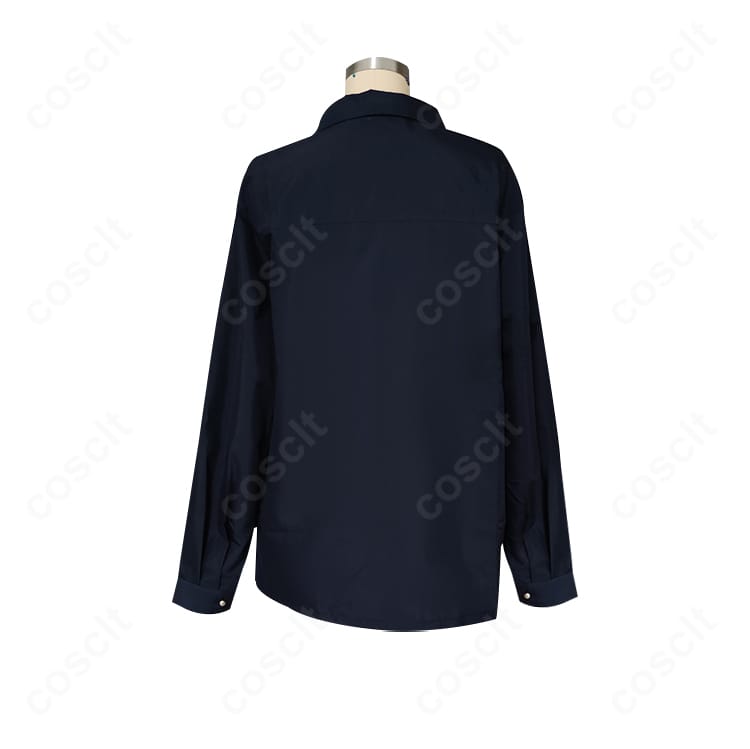 あんさんぶるスターズ！蓮巳敬人 私服（春～夏）コスプレ衣装の背面。落ち着いた色味ときれいな縫製でキャラクターの雰囲気を忠実に表現。