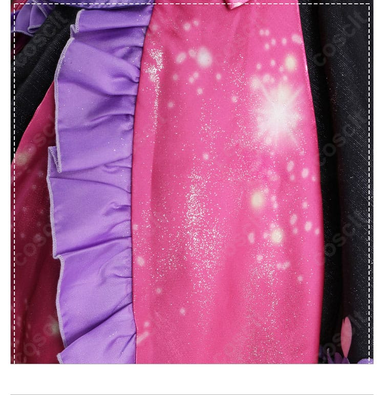 衣装全体の装飾ディテールまとめ。レース・リボン・縁取りの作り込みを一望