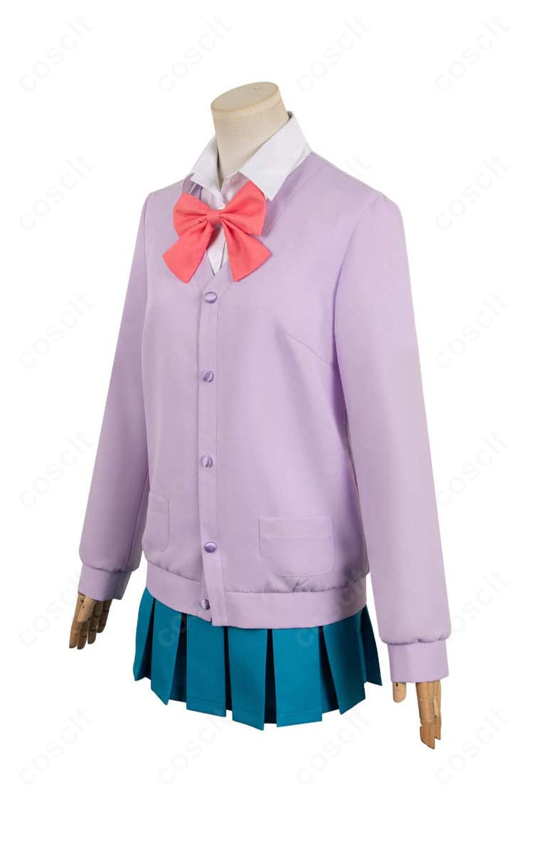 君に届け 胡桃沢梅コスプレ衣装の左側面。ウエストラインの整いと裾のバランスが見えるディテール。