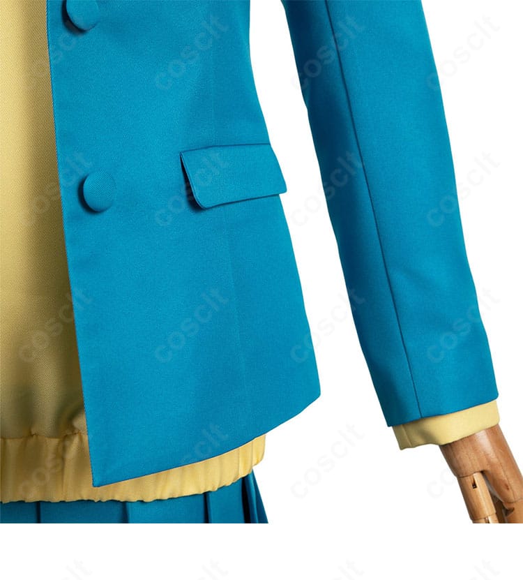 袖口と裾のステッチ・装飾ディテール(鹿野千夏 制服・冬服)