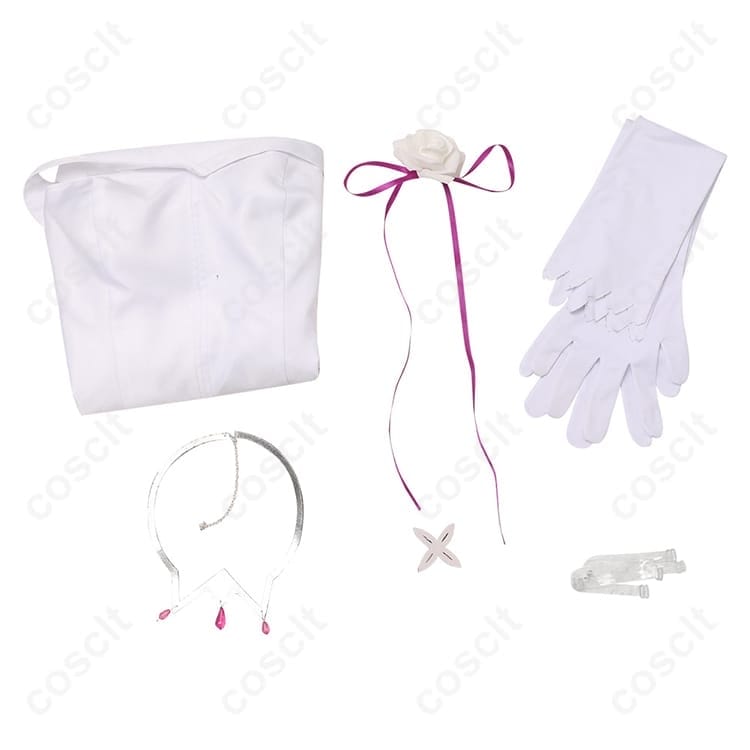 Re:ゼロから始める異世界生活 エミリア 白いワンピース 高再現で撮影映え、着心地も快適 - 6枚目の画像