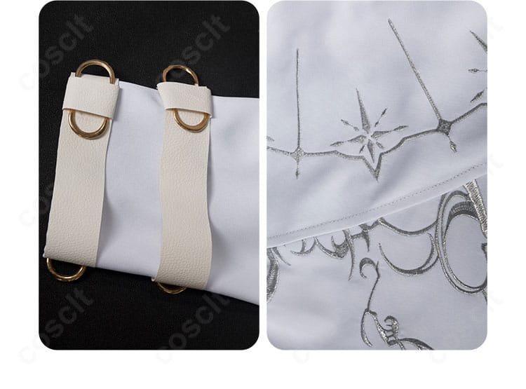 恋と深空 セイヤ 月影ハンター衣装の袖口装飾アップ。ステッチとエッジの端正な表情