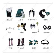 原神 エミリエ（調香師）コスプレ衣装 上品シルエットで高還原、撮影映えと快適さを両立 - 6枚目の画像（サムネイル）