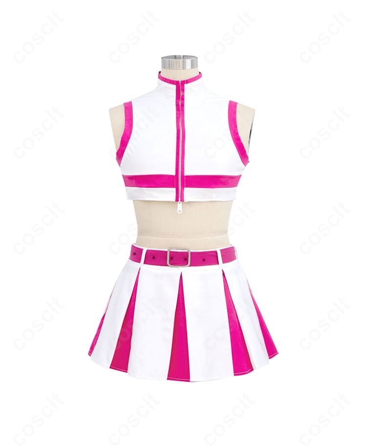 リリエル衣装の前面装飾クローズアップ。刺繍と花柄モチーフの細部まで丁寧に再現