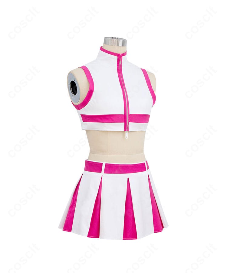 天乃リリサ リリエル衣装の側面シルエット。ハリ感のある生地でラインが美しく、軽快な着心地