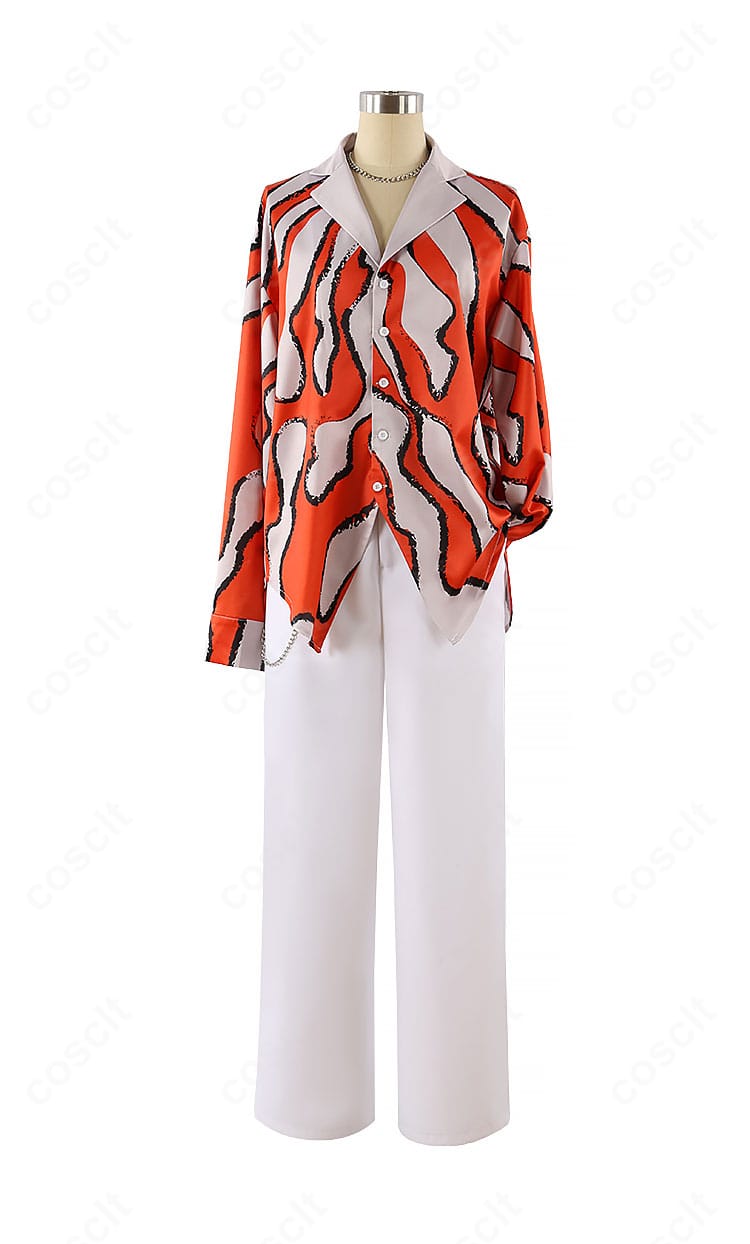 『カリスマ』草薙理解 コスプレ衣装 正面全体。通気性の良いシャツと直線的なラインのズボンで高再現のフロントビュー