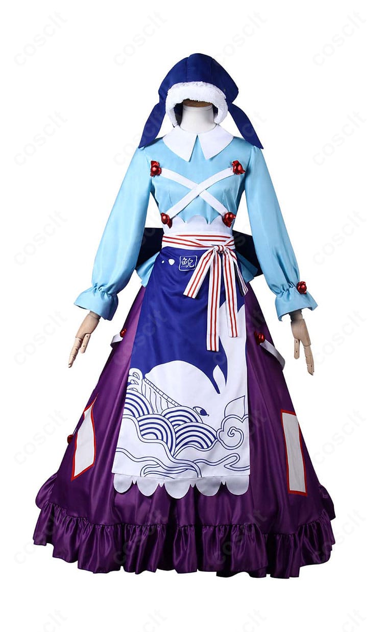 東方酔蝶華 奥野田美宵のゲイドン亭ウェイトレス衣装とキャラクタービジュアルの組み合わせ。配色や背飾り・帽子まで高再現でイベント映え