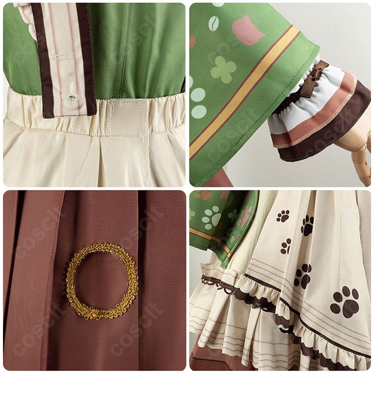 袖口と裾飾りの近接写真:レース・フリルの表情