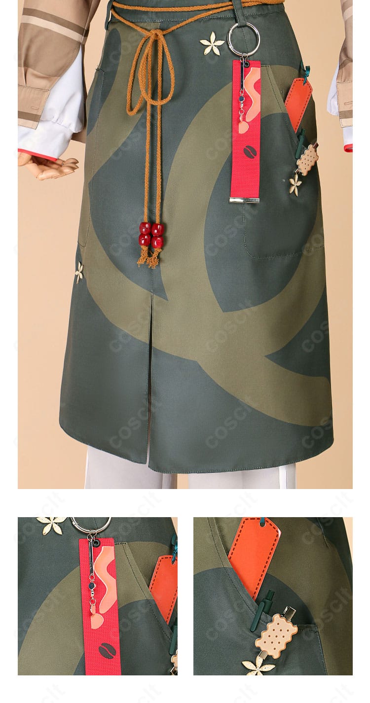 ズボンのポケットと装飾ディテール。ベルト周りの質感と機能的デザインを確認できるカット