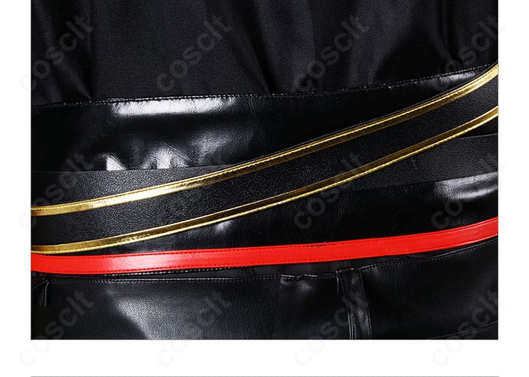 無期迷途 ドナルド コスプレ衣装の腰部装飾ディテール。ベルトの重なりと金具の配置でミリタリー感を強調。
