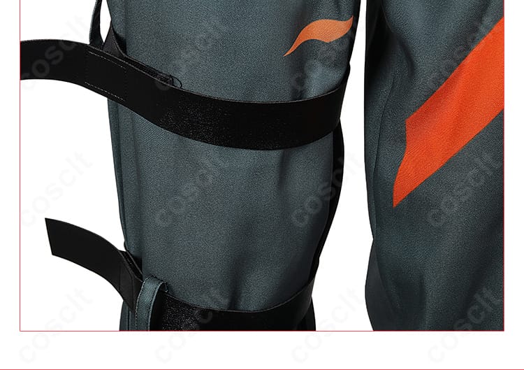 足のバンデージ風装飾の詳細。巻き付けの表情と固定の安定感を拡大。