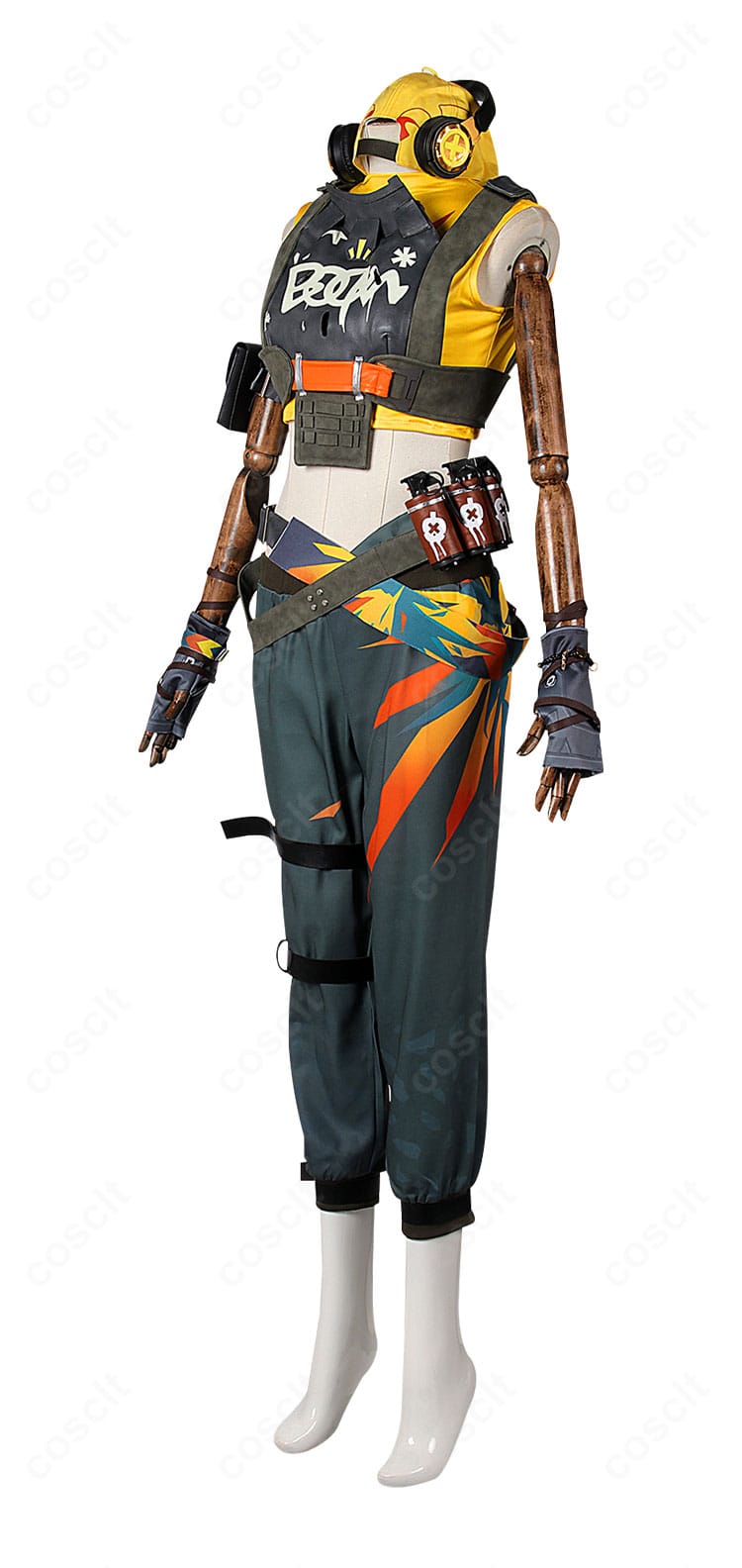 左側面のシルエット。アームポーチやストラップ位置、ラインの美しさをチェック可能。