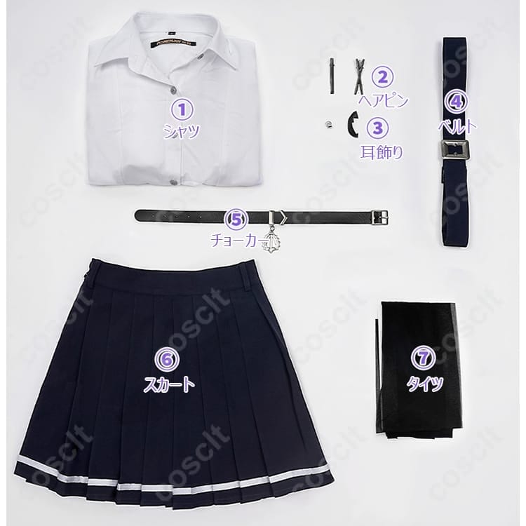 ゼンレスゾーンゼロ エレン・ジョー 制服コスプレ｜高再現シルエットでクールに映える一着 - 7枚目の画像