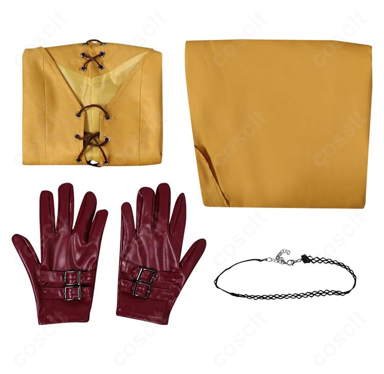 エアリス・ゲインズブール コスプレ衣装 手袋ディテール｜手元を引き締める高品質グローブ