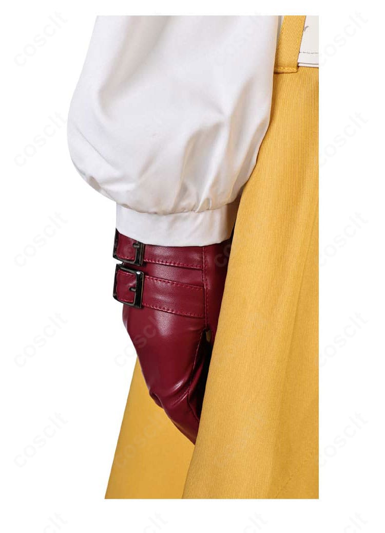 エアリス・ゲインズブール コスプレ衣装 ウエストベルト装飾｜質感のあるベルトと金具ディテール