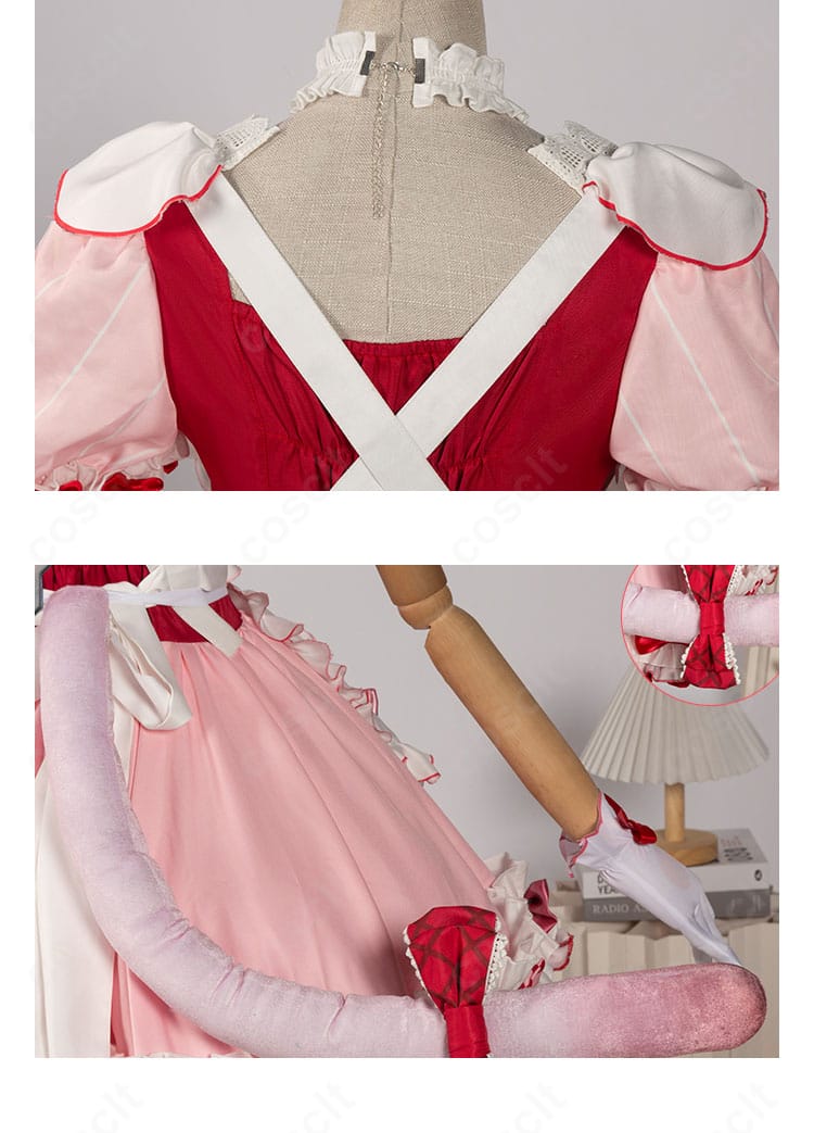 背面リボンとトレーン風装飾の拡大。揺れ感とボリュームのバランスが分かる背面ディテール写真。