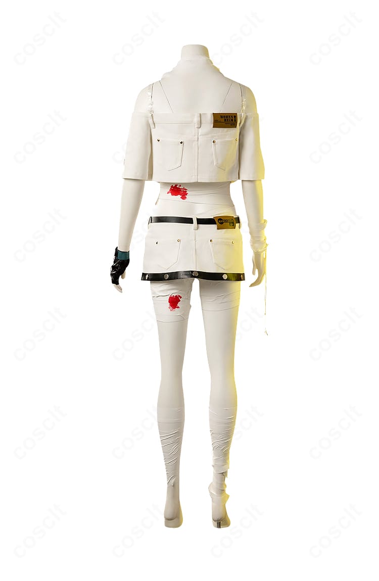 商品背面写真。背面刺繍と装飾配置、シルエットの整い方を確認できる。