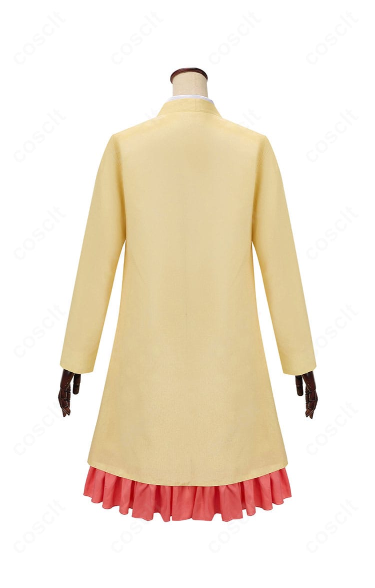 空崎ヒナ パジャマ衣装 背面。背中の切り替えと裾の仕上げを確認できるディテールショット。