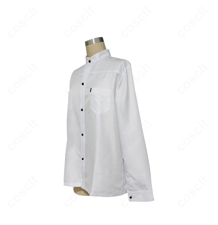 礼瀬マヨイ 私服コスプレ衣装のサイドビュー。肩周りから裾にかけてのラインとサイズ感が分かる角度。