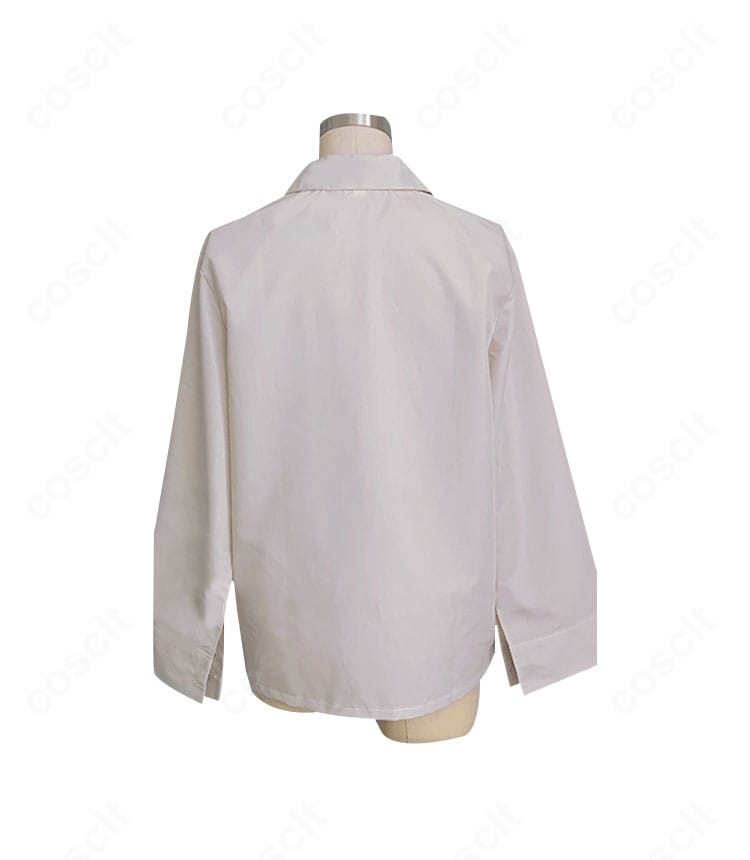 朔間凛月 私服（春～夏）コスプレ衣装の背面。レイヤーの重なり方や背面ライン、裾の処理など後ろ姿の再現ポイント。